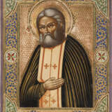 A SMALL ICON SHOWING ST. SERAPHIM OF SAROV - фото 1