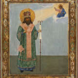 AN ICON SHOWING ST. THEODOSIUS OF TCHERNIGOV - фото 1