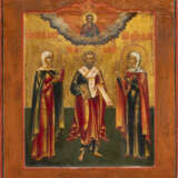 AN ICON SHOWING THREE FAMILY PATRONS - photo 1