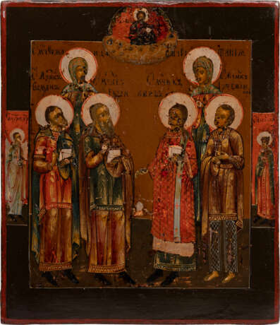 AN ICON SHOWING SIX SELECTED SAINTS - photo 1