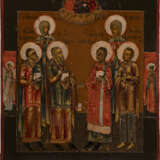 AN ICON SHOWING SIX SELECTED SAINTS - photo 1