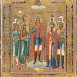 AN ICON SHOWING THE MOTHER OF GOD 'JOY TO ALL WHO GRIEVE' AND AN ICON SHOWING CHOSEN SAINTS - Foto 2