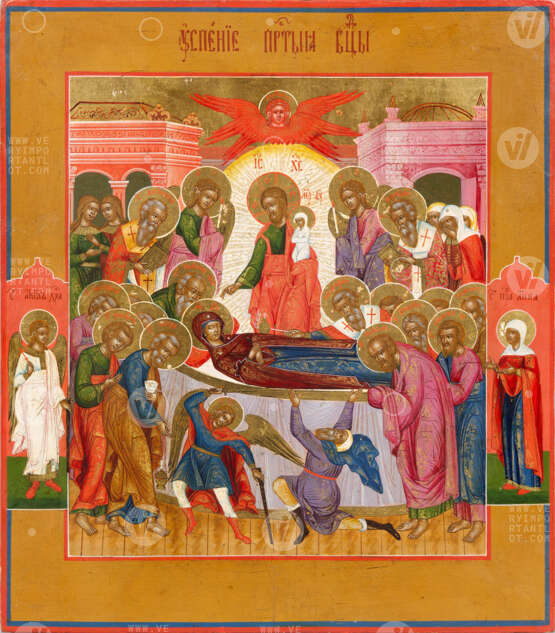 Icon "Dormition of the mother of God" - photo