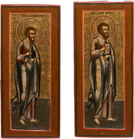 FIVE SMALL ICONS SHOWING SELECTED SAINTS - photo 3