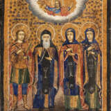 AN ICON SHOWING STS. DEMETRIUS, ANTHONY, PARASKEVE AND ANASTASIA - фото 1