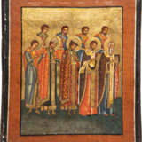 AN ICON SHOWING SELECTED SAINTS - photo 1