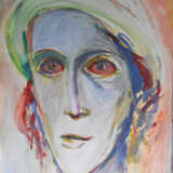 странная женщина Whatman paper Watercolor Expressionism Genre art 2021 - photo 1
