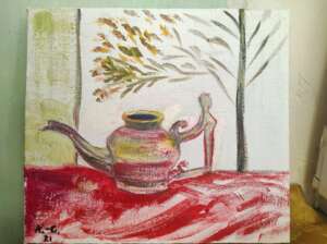 Осенний натюрморт с чайником
