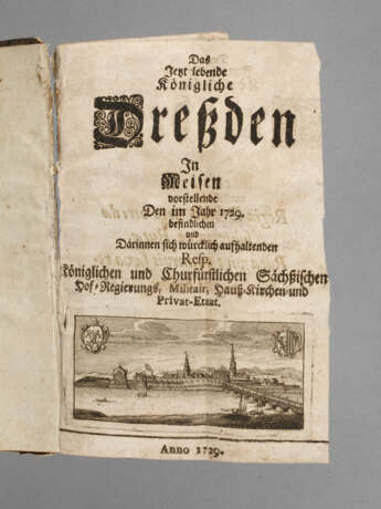 Staatskalender Dresden 1729 - photo 1