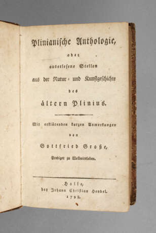 Große Plinianische Anthologie 1798 - фото 1