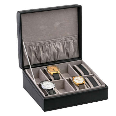 KONVOLUT 3x Herren Armbanduhren + Uhrenbox für 8 Uhren - Foto 9