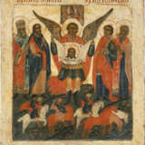 A MONUMENTAL ICON SHOWING STS. FLORUS AND LAURUS FROM A CHURCH ICONOSTASIS - Foto 1