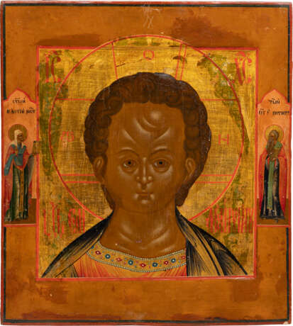 AN ICON SHOWING CHRIST EMMANUEL FROM A DEISIS - photo 1