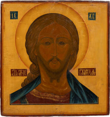 A LARGE ICON SHOWING THE 'FIERCE EYE CHRIST' - Foto 1