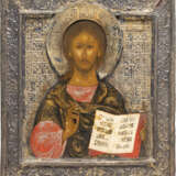 A VERY FINE ICON SHOWING CHRIST PANTOKRATOR WITH RIZA - photo 1