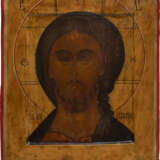 AN IMPORTANT ICON SHOWING THE SAVIOUR WITH THE FEARSOME EYE WITH A SILVER-GILT AND NIELLO RIZA - фото 4