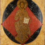 A MONUMENTAL ICON OF CHRIST IN MAJESTY FROM A CURCH ICONOSTASIS - photo 1