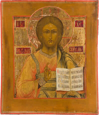 AN ICON SHOWING CHRIST PANTOKRATOR - Foto 1