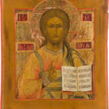 AN ICON SHOWING CHRIST PANTOKRATOR - фото 1