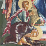 A FINE ICON SHOWING AN EXTENDED DEISIS - photo 3