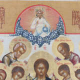 A FINE ICON SHOWING AN EXTENDED DEISIS - photo 4