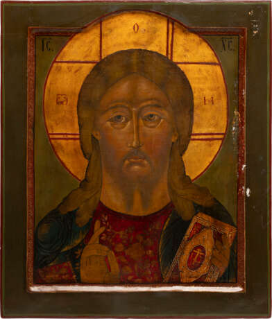 A LARGE ICON SHOWING CHRIST PANTOKRATOR - photo 1