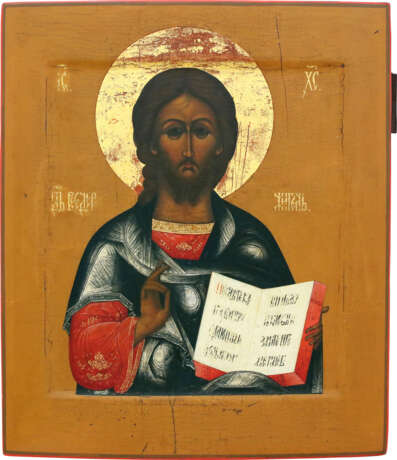 AN ICON SHOWING CHRIST PANTOKRATOR - photo 1