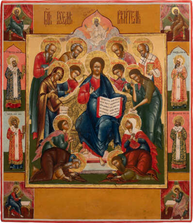 A FINE ICON SHOWING THE EXTENDED DEISIS - Foto 1
