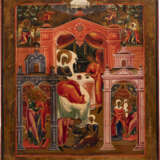 A VERY LARGE ICON SHOWING THE NATIVITY OF THE MOTHER OF GOD - photo 1