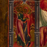 A VERY LARGE ICON SHOWING THE NATIVITY OF THE MOTHER OF GOD - photo 2