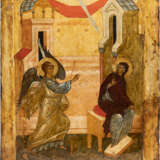 A MONUMENTAL ICON SHOWING THE ANNUNCIATION OF THE MOTHER OF GOD FROM A CHURCH ICONOSTASIS - photo 1
