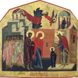 A VERY FINE ICON SHOWING THE ENTRY OF THE MOTHER OF GOD INTO THE TEMPLE - photo 1