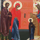 A VERY FINE ICON SHOWING THE ENTRY OF THE MOTHER OF GOD INTO THE TEMPLE - фото 2