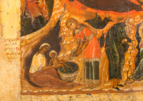 AN ICON SHOWING THE NATIVITY OF CHRIST - Foto 4