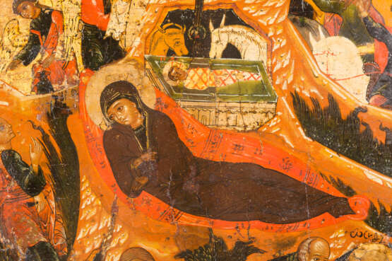 AN ICON SHOWING THE NATIVITY OF CHRIST - фото 6