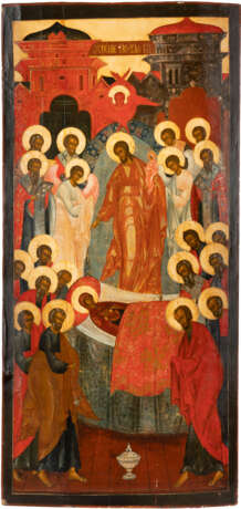 A MONUMENTAL ICON SHOWING THE DORMITION OF THE MOTHER OF GOD (KOIMESIS) FROM A CHURCH ICONOSTASIS - photo 1