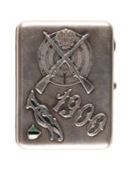 A SILVER CIGARETTE CASE: SHOOTING COMPETITION OF THE 92ND INFANTRY OF PETSCHERSK