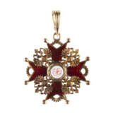 A GOLD AND ENAMEL BREAST BADGE OF THE ORDER OF ST. STANISLAS - фото 1