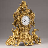 AN IMPORTANT AND VERY LARGE ORMOLU CLOCK WITH PUTTI - фото 6