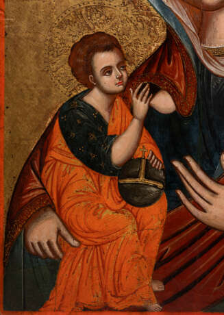 A LARGE ICON SHOWING THE BREAST-FEEDING MOTHER OF GOD (GALAKTOTROPHOUSA) - photo 2