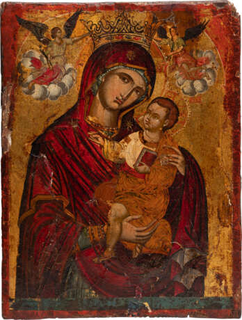A FINE AND LARGE ICON SHOWING THE MOTHER OF GOD WITH CHRIST - Foto 1