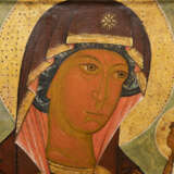 A MONUMENTAL ICON OF THE TIKHVINSKAYA MOTHER OF GOD FROM A CHURCH ICONOSTASIS - photo 3