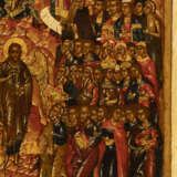 A VERY FINE AND RARE ICON SHOWING 'IN THEE REJOICETH' (HYMN TO HOLY VIRGIN) FROM THE WINTER PALACE COLLECTION (?) - photo 4