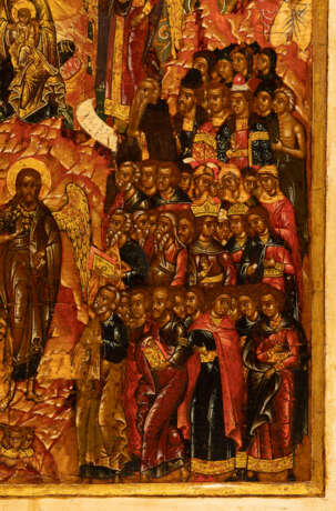 A VERY FINE AND RARE ICON SHOWING 'IN THEE REJOICETH' (HYMN TO HOLY VIRGIN) FROM THE WINTER PALACE COLLECTION (?) - photo 4