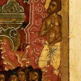 A VERY FINE AND RARE ICON SHOWING 'IN THEE REJOICETH' (HYMN TO HOLY VIRGIN) FROM THE WINTER PALACE COLLECTION (?) - Foto 6