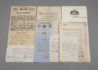 Konvolut historische Dokumente Ende 19. Jahrhundert