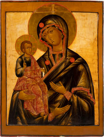 A MONUMENTAL ICON SHOWING THE THREE-HANDED MOTHER OF GOD FROM A CHURCH ICONOSTASIS - фото 1