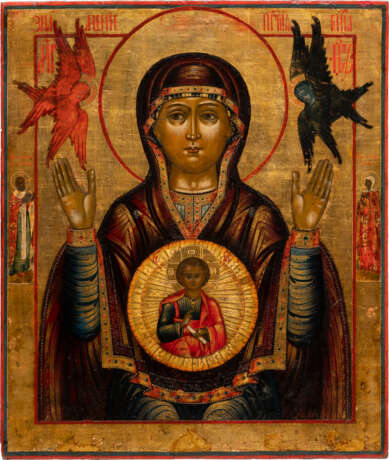 A LARGE ICON SHOWING THE MOTHER OF GOD OF THE SIGN - photo 1