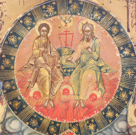 A VERY FINE ICON SHOWING THE MOTHER OF GOD 'JOY TO ALL WHO GRIEVE' - фото 5