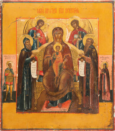 A VERY FINE ICON OF THE PETCHERSKAYA MOTHER OF GOD (OF THE KIEV CAVES) - photo 1
